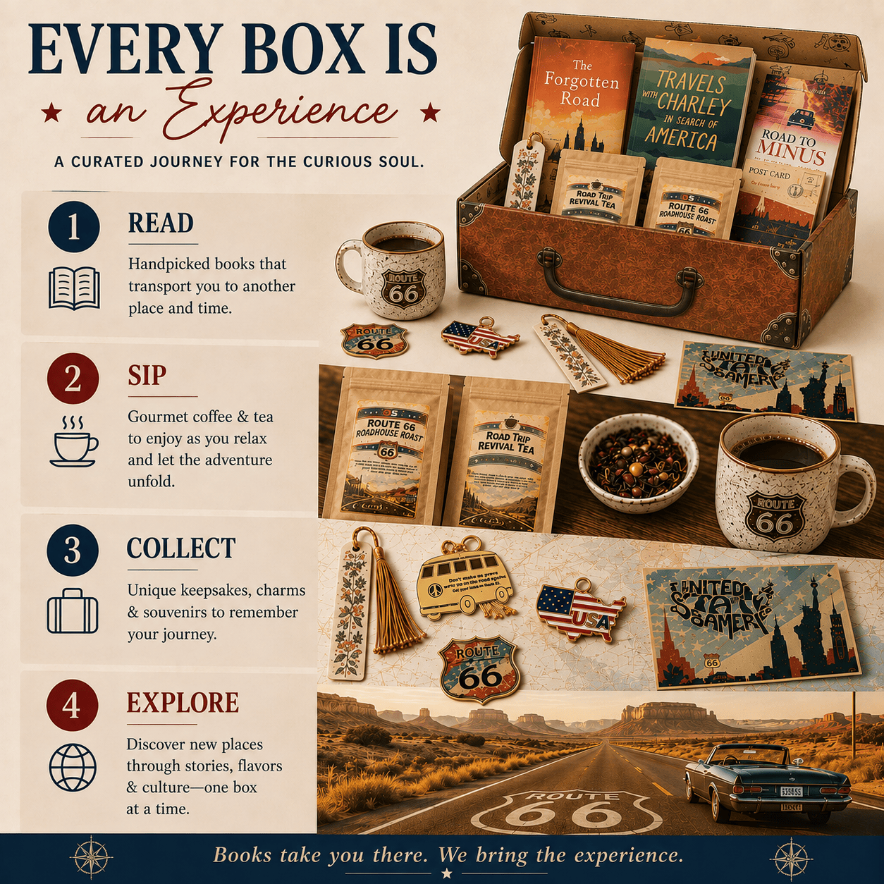 The Wordy Traveler Travel Themed Subscription Book Box The Wordy Traveler Quarterly Subscription