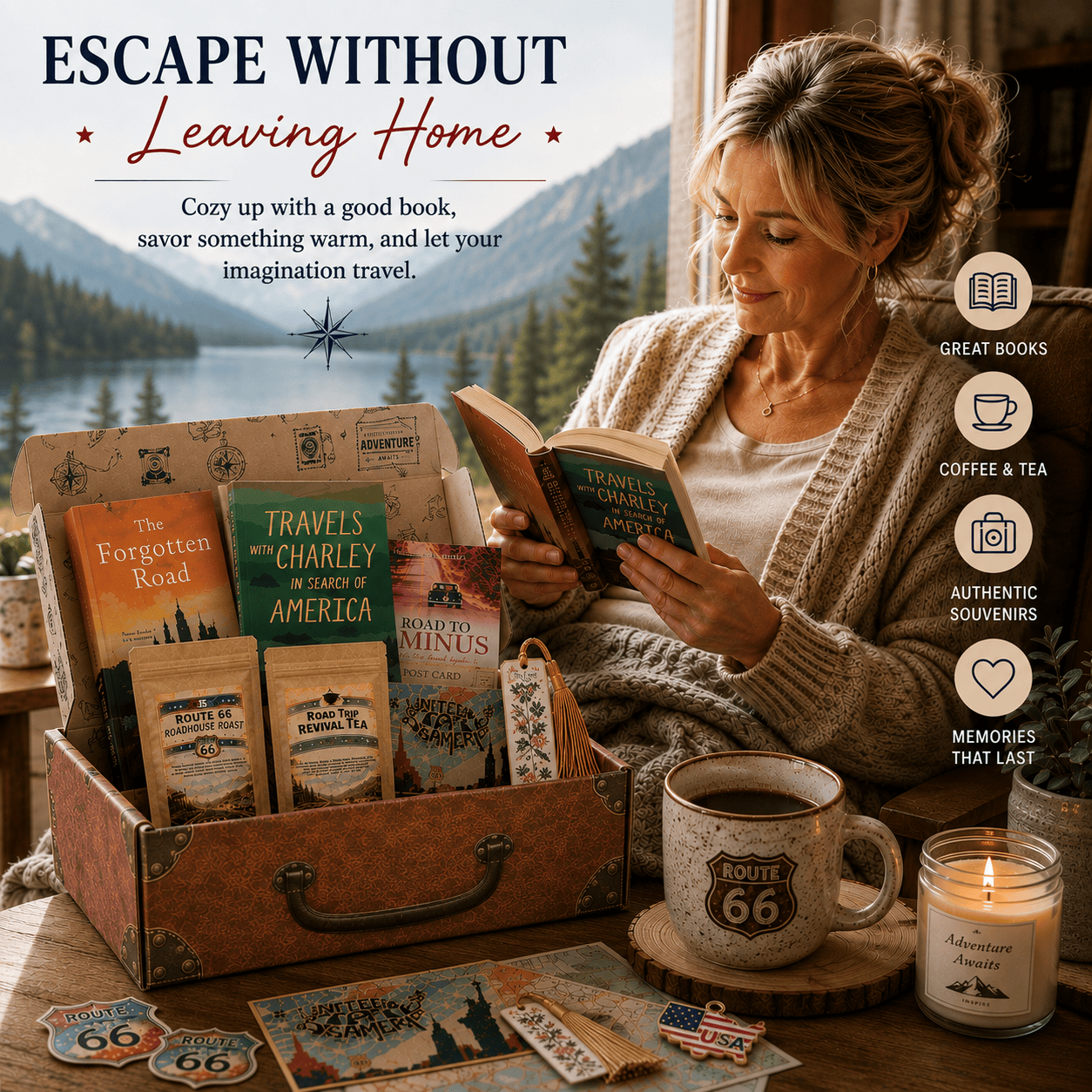 The Wordy Traveler Travel Themed Subscription Book Box The Wordy Traveler Quarterly Subscription